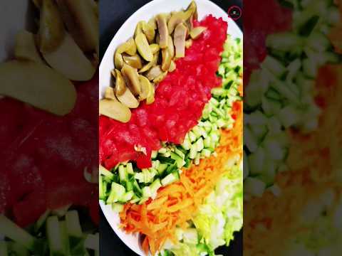 Easy and convenient salad plate for two #short video