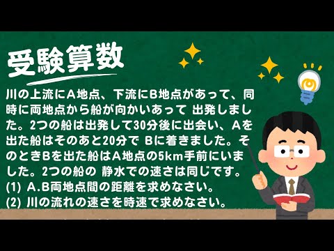 【小6算数手元解説】受験算数　速さ⑭【問題文は概要欄】