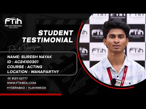 Suresh Nayak. Acting Student Diaries|| FTIH