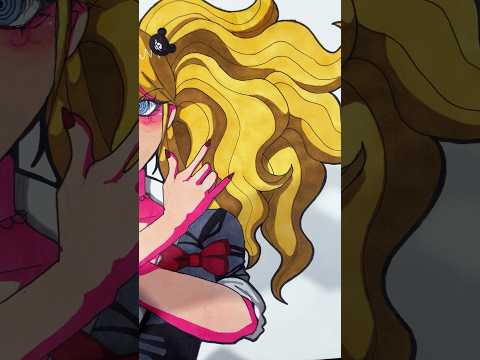 || Making a Junko drawing for my friend! (Part 3/4) || #danganronpa #junko #art #drawing #artist