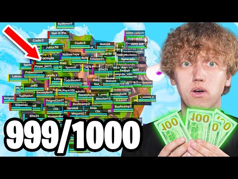 I Got 1000 Players To Compete For $1000 In Chapter 2 Remix! (Solo Victory Cup)