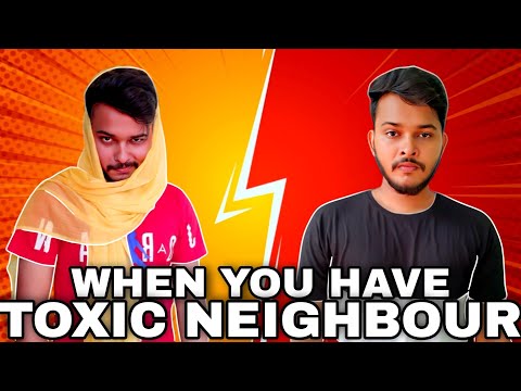 When You Have Toxic Neighbour 🤥 #aruj #funny #shorts #youtubepartner