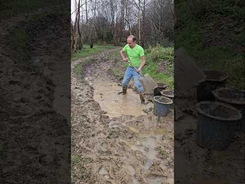 Topsoil Slop #landscaping #permaculture #fitnessmotivation #mud #cat #ideas #exercise #adventure