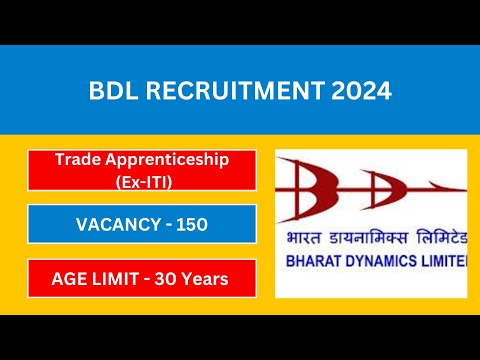 BDL Notification 2024 | BDL Vacancy, Salary, Eligibility 2024| Latest Government Jobs 2024