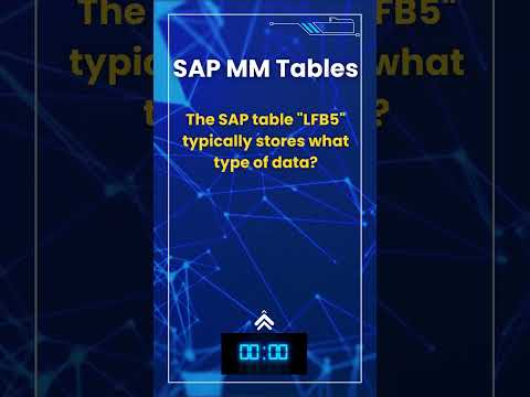 SAP MM Material Master Flash Card Quiz 12