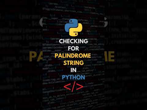 Python Trick: Check For Palindrome In Just 1 Line 🚀 #python #pythontips #learnpython #pythonlearning