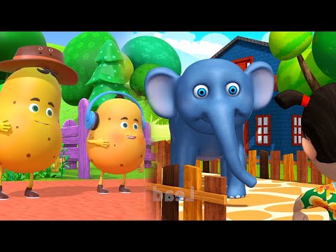 Hathi Raja & Aloo Kachaloo - हाथी राजा और आलू कचालू | Kids Nursery Rhymes | Hindi Balgeet | Poems