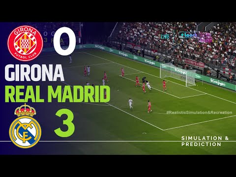 GIRONA 0-3 REAL MADRID • Highlights • La Liga 24/25 | Simulación/Recreación