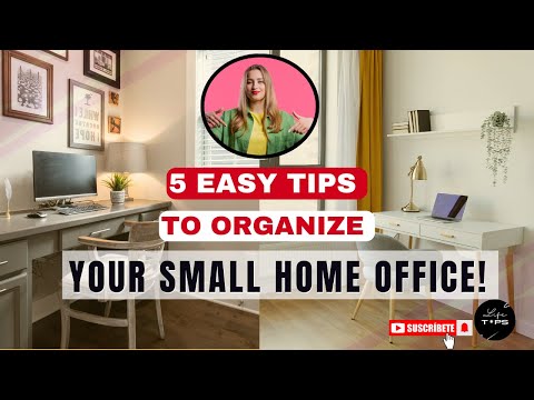 5 Easy Tips to Organize Your Small Home Office_Home Office Organization Life TIPS#1