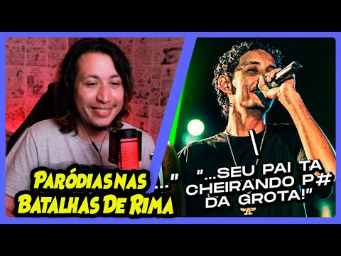 PARÓDIAS NAS BATALHAS DE RIMA! 🎙️ | Expresso da Rima | REACT DO MORENO