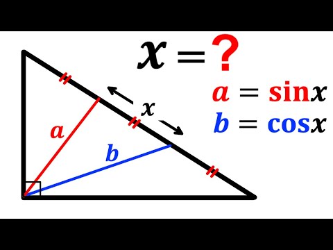 Can you calculate the length X? | (Trigonometry) |#math #maths | #geometry