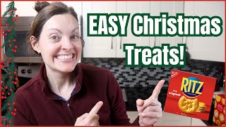 4 Easy Christmas Treats Using Ritz Crackers!