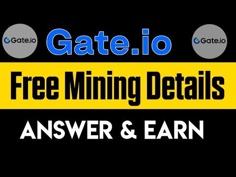 Gateio Airdrop  Mining  Project || Gateio Free airdrop All Details  || How to earn from gateio