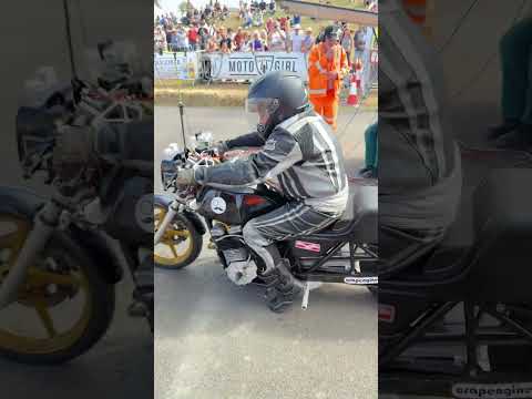 Drag bike has Suzuki GSX 1428cc engine - 200bhp