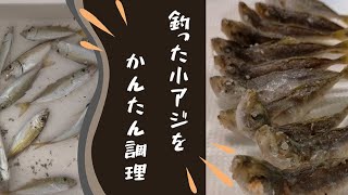 小あじの簡単調理を動画で解説！【素揚げ編】