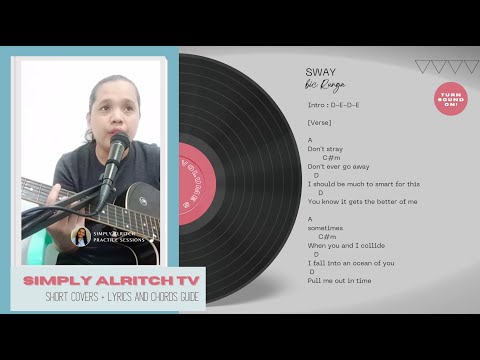 Sway by Bic Runga Acoustic Short Cover with Lyrics and Chords Guide  | Simply AlRitch Covers  #90s