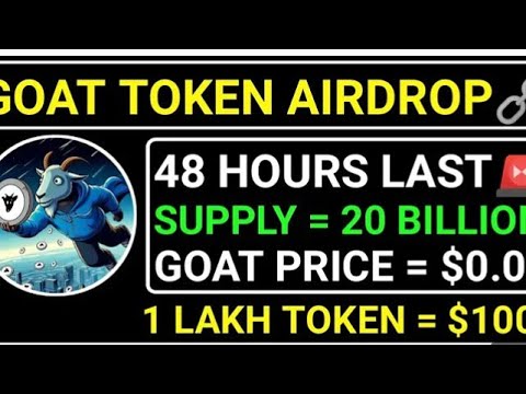 Goat airdrop eligibility critera