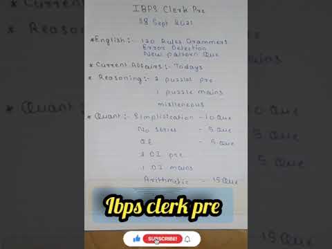 ibps clerk pre to-do list 📝|daily target 🎯|today's tasks 📚|Banking|बैंकिंग#shorts #ibpsclerk2021