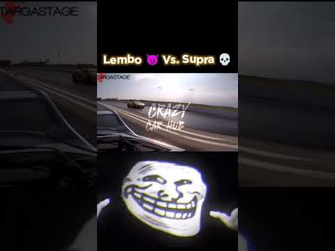 Troll Face 😈 || Lembo 😎 Vs. Supra 💀 || Subscribe - Crazycrhb || #shorts #supra #racing