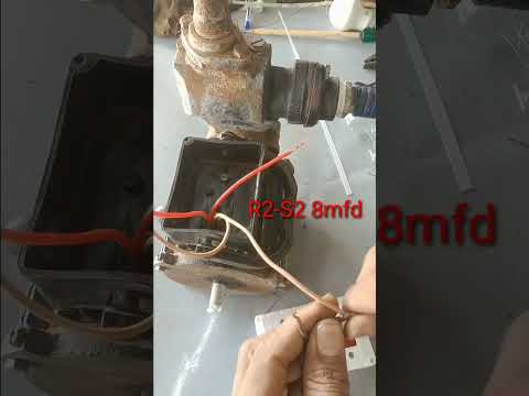 0.5 hp tullu pump motor connection // motor power supply connection // shorts