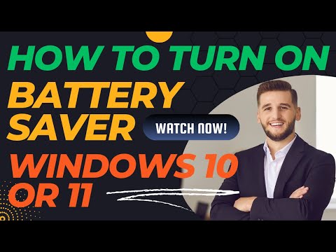 How to Turn On Battery Saver on Windows 10 or 11 PC or Laptop