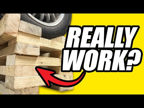 Easiest Way To RAISE Your Car WITHOUT a Lift [With Wood]