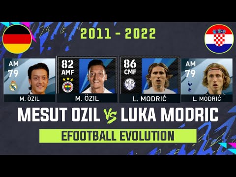 OZIL VS MODRIC EFOOTBALL EVOLUTION | PES 2011 - EFOOTBALL 2022