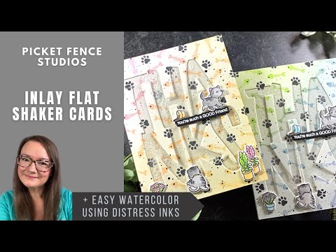 Inlay Flat Shaker Cards | Picket Fence Studios