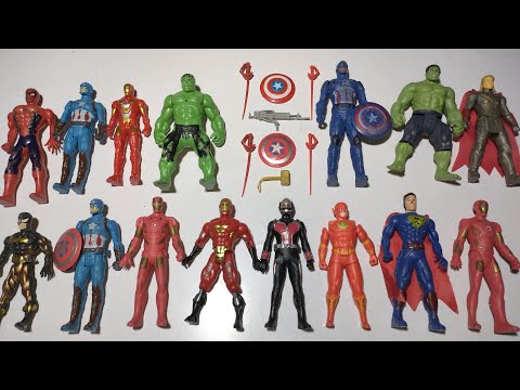 All Avengers Movie Characters | Marvel Avengers vs Superman | Avengers Figure Action | ASMR Toys