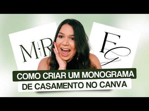 Como criar um MONOGRAMA DE CASAMENTO no Canva [GRÁTIS]