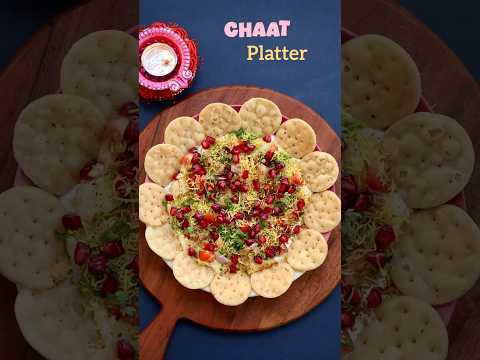 Treading Chaat Board 😋😋💥 for Diwali Party #shorts #chaat #chaatplatter #diwalisnacks #recipe