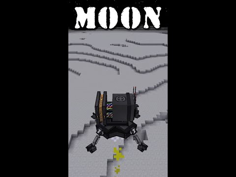 Moon Landing Minecraft👨‍🚀#Shorts