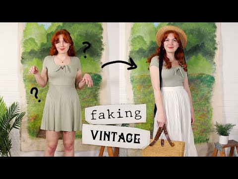 "Faking" Vintage: Springtime Edition! || Thrift Haul Try-On