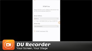 【DU Recorder Tutorials】How to use DU Recorder to livestream on Facebook by using RTMP?