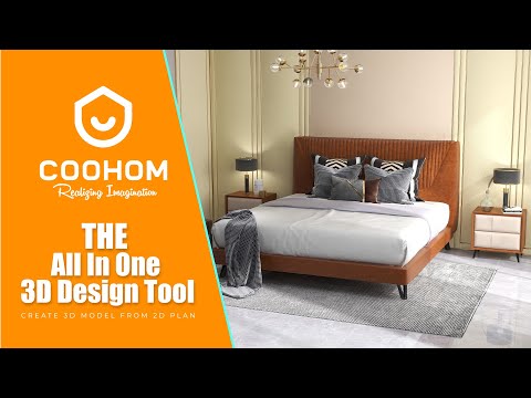 Coohom - Realistic 3D Interior Design in Coohom || Best Interior Design Software || Bangla Tutorial