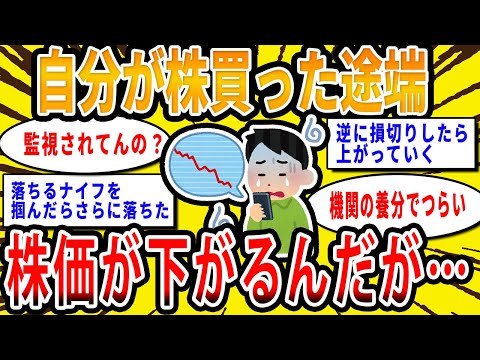 【2chお金の話題】自分が株を買った途端に株価が下がるんだが【2ch有益スレ】