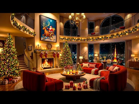 Luxury Christmas Apartment Ambience in Tokyo 🎄 Ethereal Jazz Saxophone Music 🎷Christmas Jazz 2025