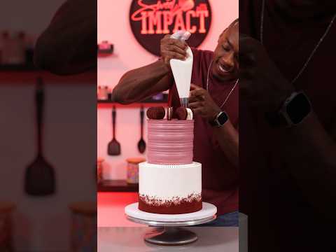 Making a red velvet Oreo cake #shorts