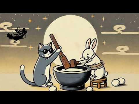 Shamisen 三味線 X  Harp 【Mochi Dreams Under the Moon】Background Music for Studying or Work