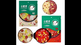 【1082】小肥羊火鍋底料辣湯180g   清湯160g 辣湯235g 清湯110g 家用煲湯燉菜大骨湯料 鍋底調料