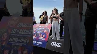 Mayssa Bastos vs Danielle Kelly face off | ONE Fight Night 26 #onechampionship