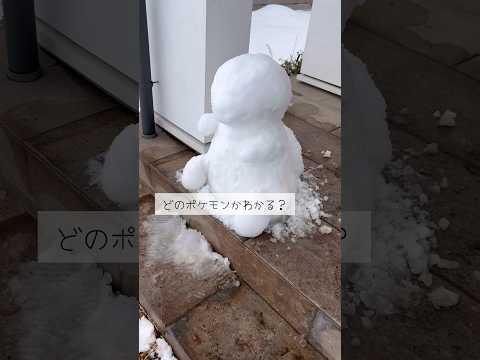 ポケモンの雪だるまを作ったよ   #雪だるま #ポケモン雪だるま #ヨーギラス