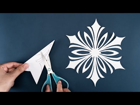 Paper Snowflake #62- Christmas Ornaments - How to make Snowflakes out of paper