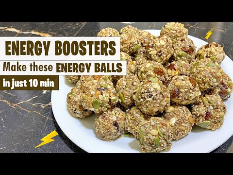 Want a Quick Energy Boost? Make These Energy Balls in 10 Minutes! #easyrecipes #energyballs