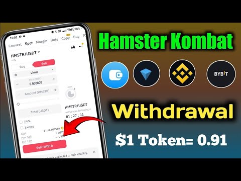 $HMSTR Tokens Withdrawal ( Binance, BYBIT, Telegram Wallet,Ton Keeper) | Hamster Kombat Withdrawal✅