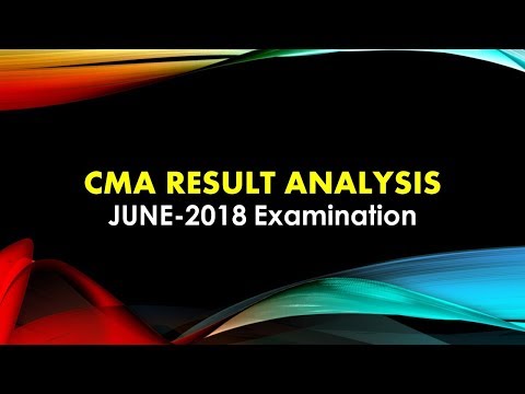 CMA Pass % of June-18 Exams