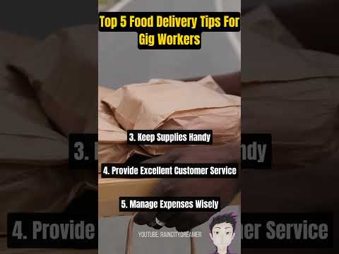 Top 5 Food Delivery Tips for Gig Workers 2024 #shorts