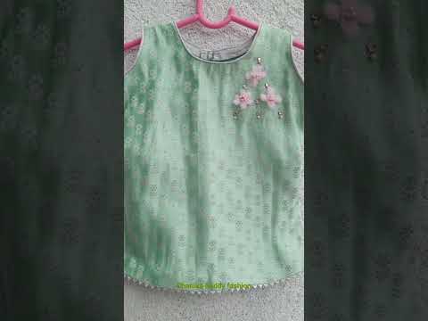 pink and pistha green combination dress designing ideas#fashion