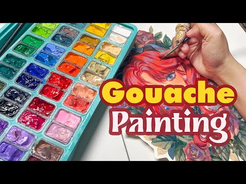 Unboxing New Jelly Gouache Set ☆ For The First Time | Huta Chan