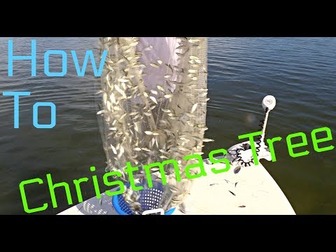 How To Easily Remove Gilled Baits From a Cast Net (Christmas Tree)